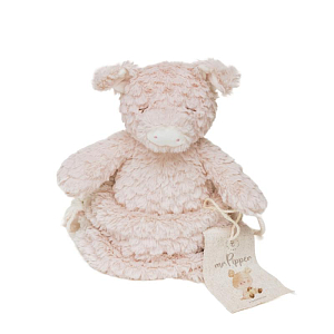 Мягкая игрушка Mrs. Ertha "Свинка Mr. Pipper", розовая, 31 см